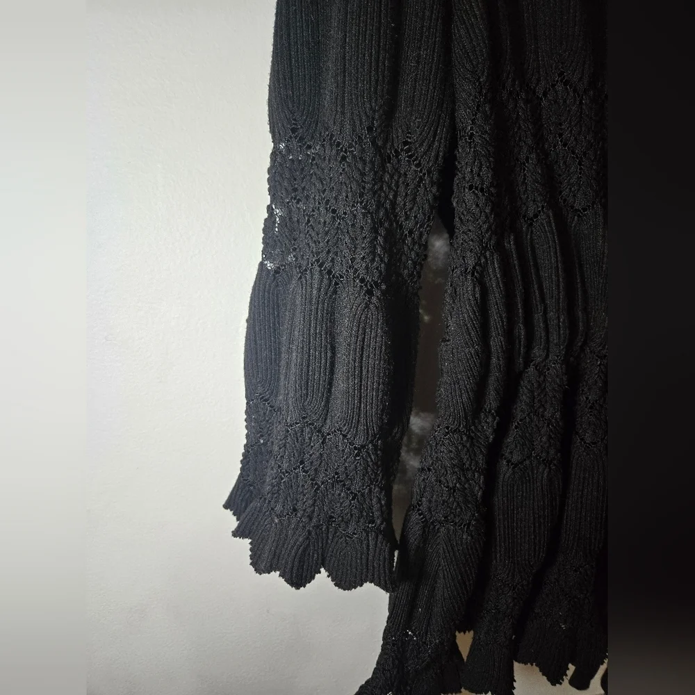 Free People Fire Island Cinch Top Black Small - Picture 5 of 12